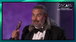 Oppenheimer Wins Best Cinematography  96th Oscars 2024 [upl. by Neiht]