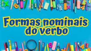 Formas nominais do verbo [upl. by Ashford375]