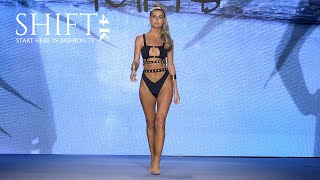 MONICA HANSEN BEACHWEAR 4K UNCUT  2020 Swimwear Collection  Swim Week 2019 Miami [upl. by Neeuq]