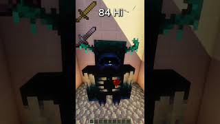 Smite V Wooden Sword VS Netherite Sword minecraft minecraftbuilds minecraftshorts [upl. by Marlin]