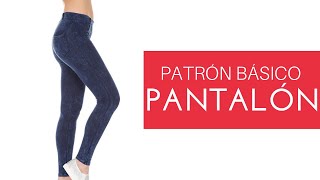 Patrón básico para pantalón fácil y rápido [upl. by Urbana]