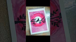 Easy watercolor drawing ✨short colourdrawing easy [upl. by Nirel]