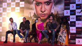 Shraddha Kapoor THANKS the Media at the ICONIC Maratha Mandir for Haseena Parkar Trailer Launch [upl. by Brad]