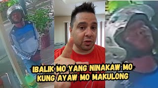 SIKAT NA VLOGGER NA SI SAM O MAS KILALA SA TAWAG NA FOREIGNGERMS NINAKAWAN NG ISANG RIDER cctv [upl. by Rotce]