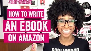 WRITE AN EBOOK AMAZON How to SelfPublish Your First Book  HOW TO [upl. by Iridis]