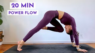 20 Min Power Yoga Flow [upl. by Asiil]