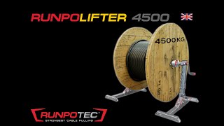 RUNPOLIFTER 4500 cable drum lifter from RUNPOTEC [upl. by Ibmab729]