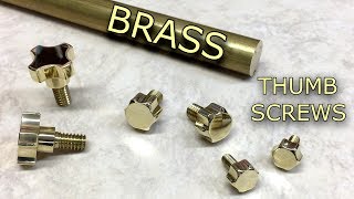 Making Custom Brass Thumbscrews [upl. by Steffy172]