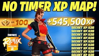 Best NO TIMER Fortnite XP GLITCH Map to Level Up Fast in Chapter 2 REMIX [upl. by Leonelle]