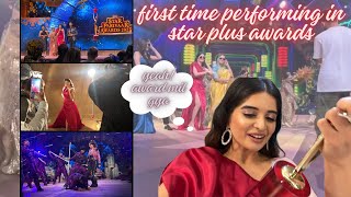 First time performing in star parivaar awards  BTS  bhavikasharma starplus gumhaikisikepyarmein [upl. by Eerol]