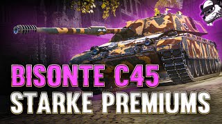 Starke Premiumpanzer Bisonte C45  der bessere AMBT WoT  Gameplay  Deutsch [upl. by Narut]