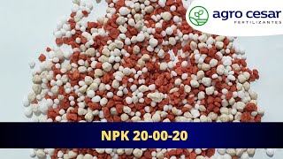 NPK 20 00 20  FORMULADO  AGRO CESAR FERTILIZANTES [upl. by Elleynod]