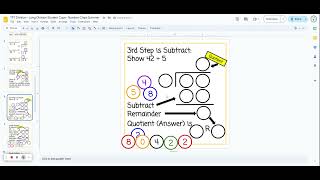 Long Division with Remainders  Summer Version [upl. by Trinee437]