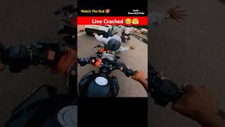 Live Crashed 😞😤😥crash shorts tvs funny viralshort [upl. by Spiro]