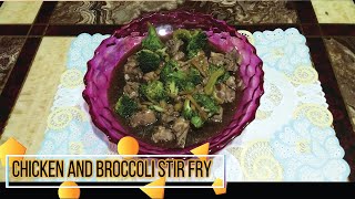 CHICKEN AND BROCCOLI STIR FRY  COOK AND RECIPE TITA BELLKIES [upl. by Admana794]