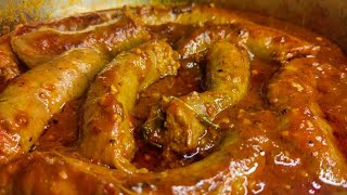 Wors and tomato stew  Simple and easy wors and tomato recipe [upl. by Anatnas]