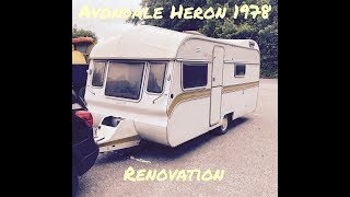 Vintage Avondale Heron 1978 caravan renovation vlog 3 awning rail [upl. by Kennard330]