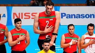 Morteza Mehrzad  2 m 46 cm The tallest volleyball player in the world  Paralympic Games Rio 2016 [upl. by Rhys]