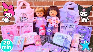 🎒✨ ANI y ONA Nenuco Estrenan Accesorios de Hello Kitty 🐱 Kuromi 🖤 My Melody 🎀 y Cinnamoroll ☁️ [upl. by Kiyohara]