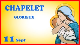 CHAPELET 🙏 Mercredi 11 Sept  Mystères Glorieux [upl. by Flann]