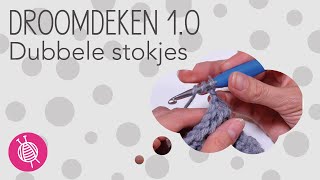 Droomdeken 11  Dubbele stokjes [upl. by Tiffany]