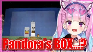 Aqua reacts to Pekoras Pandora BOX in Minecraft 【ENG SubHololive】 [upl. by Faubion]