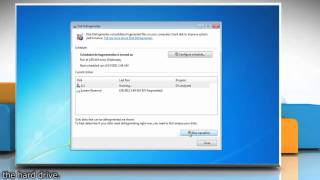 How to run Disk Defragmenter in Windows® 7 [upl. by Akcebar]