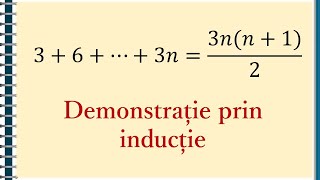 IX Metoda inductiei matematice 1  Proof by Induction Materaro [upl. by Kalil43]