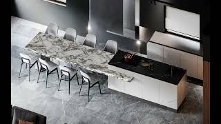 Calacatta Viola Sintered Stone China Porcelain Slab Countertop [upl. by Osterhus]