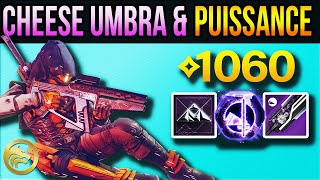 Destiny 2  CHEESE UMBRA amp PUISSANCE Engramme Exploit Fast 1060 amp New Perks [upl. by Blaire]