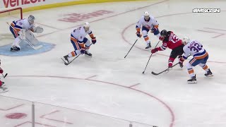 Nico Hischier scores a powerplay goal against the New York Islanders [upl. by Howzell]