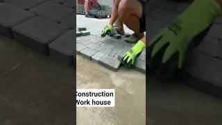 paving stone pt2060 pavingstones construction paving work shorts shortsyoutube house [upl. by Kimura824]