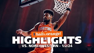 Illini MBB  Highlights vs Northwestern 1224 [upl. by Halda267]