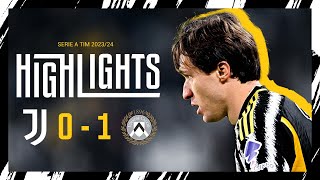 HIGHLIGHTS  JUVENTUS 01 UDINESE  The first home defeat of the season [upl. by Tedie]