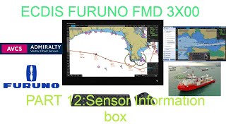 ECDIS Furuno FMD 3x00Part 12Sensor Information box [upl. by Llehcar]