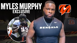 Myles Murphy on Facing Amarius Mims Bengals Training Camp amp Cam Samples Injury  1on1 Interview [upl. by Ariayek]