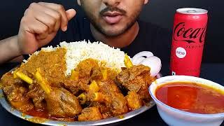 Spicy oily Nalli Mutton Curry Eating  oily Mutton Bone Marrow Eating  Bhukkhadboy [upl. by Lacim]