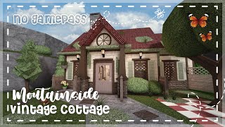 No Gamepass Mountainside Vintage Cottage and Tour Bloxburg iTapixca builds [upl. by Fi]