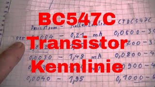 Transistor CT BC547C Kennlinie  eflose 630 [upl. by Ynafetse]