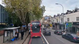 London bus 436 from Lewisham station to Vauxhall Station [upl. by Adgam663]