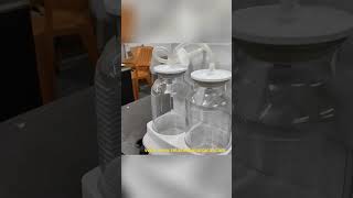 how to use Double Jar Suction Machinehealthcare relaxindia hospital medical suction [upl. by Arukas]