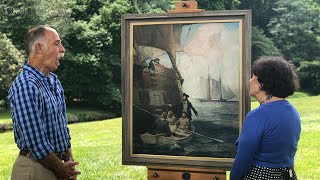 1923 Frank Schoonover Oil Painting  Best Moment  ANTIQUES ROADSHOW  PBS [upl. by Aneleasor]