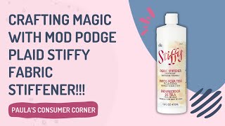 Crafting Mastery Mod Podge amp Fabric Stiffener Secrets [upl. by Trabue]