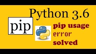 SOLVED Pip not working Python 36x Windows SOLVED [upl. by Sully874]