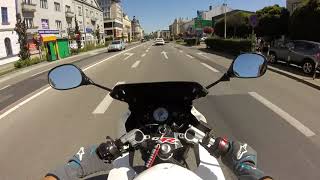 YAMAHA TZR 50 driving around the city NO MUSIC [upl. by Aihsilef]