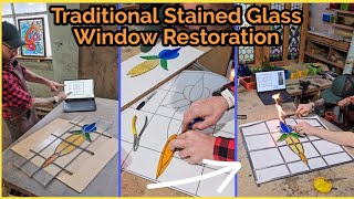 Traditional Stained Glass Restoration Making New From Old [upl. by Olney]