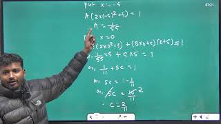 Partial fraction method class 12 Explained [upl. by Langley269]