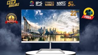 PC POWER MONITOR 100Hz 215 INCH IPS WHITE GAMING 120sRGB5msHDMI VGA  PCM22GW [upl. by Muncey945]