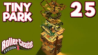 RollerCoaster Tycoon 3 TINY PARK  Part 25  RIDING ALL THE RIDES [upl. by Akeme]