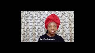 how to tie simple gele headwrap diy [upl. by Ayamat]